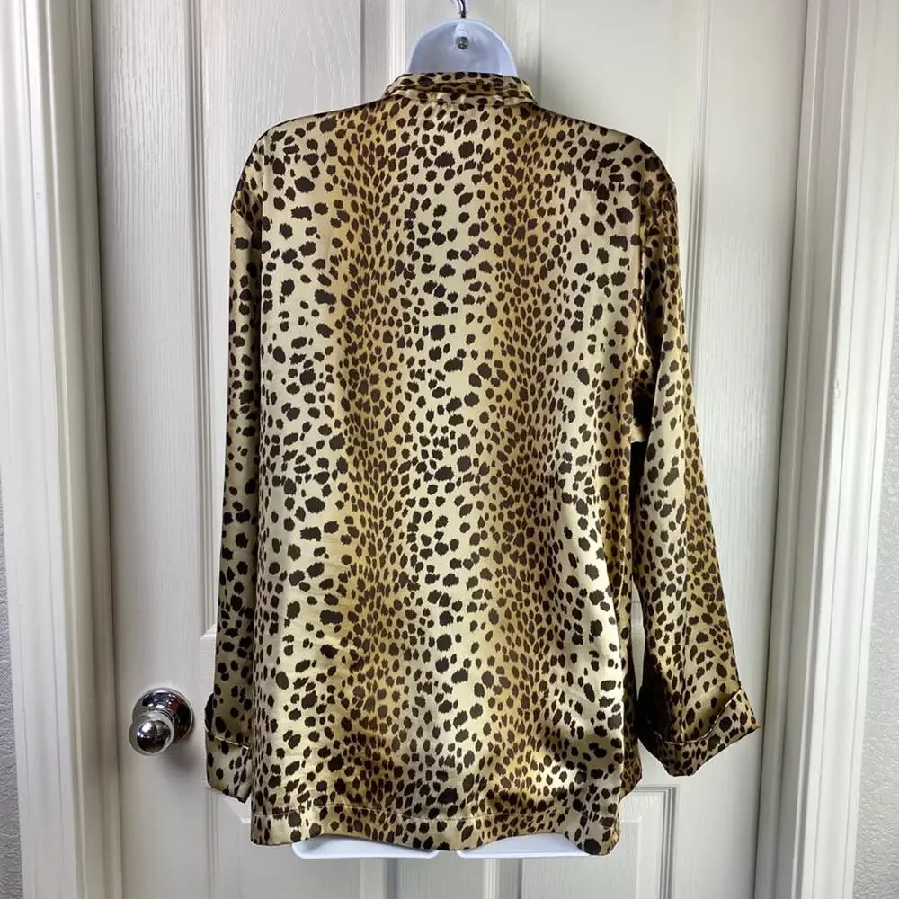 Victoria’s Secret Leopard Pajama Sleep Shirt M